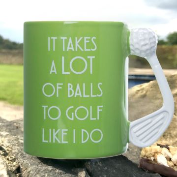 Golf Mug Takes A Lot Of Balls