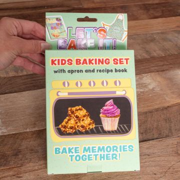 Let's Bake It! Kids Baking Set - With Recipe Book and Apron