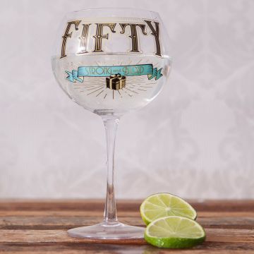 Gin Prohibition Glass - Age 50