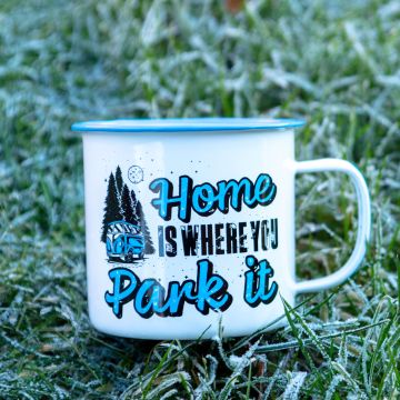 'Park It' Camping Mug - Tin Travel Mug