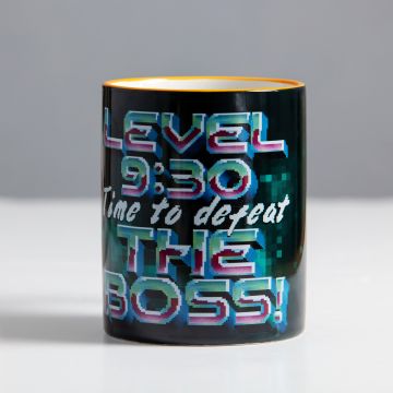 'Defeat The Boss' Gamer Mug - Retro Gaming Themed Mug