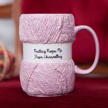 Knitting Mug - Unravelling