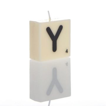 "Y" Letter Candle