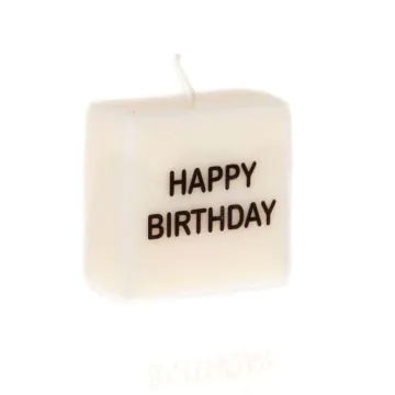 "Happy Birthday" Symbol Candle