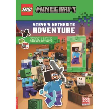 LEGO® Minecraft®: Steve’s Netherite Adventure Search & Find Sticker Activity 