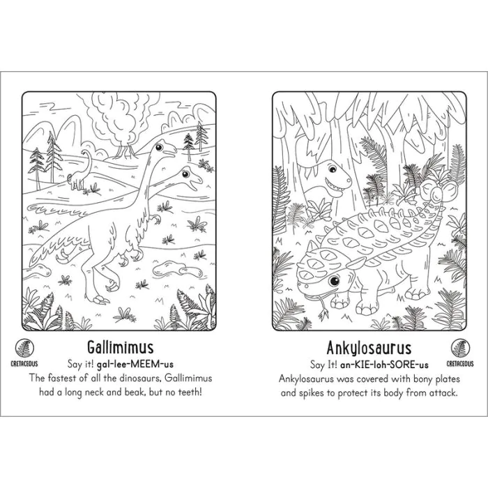 Scales And Tails Dinosaurs Magic Water Colouring