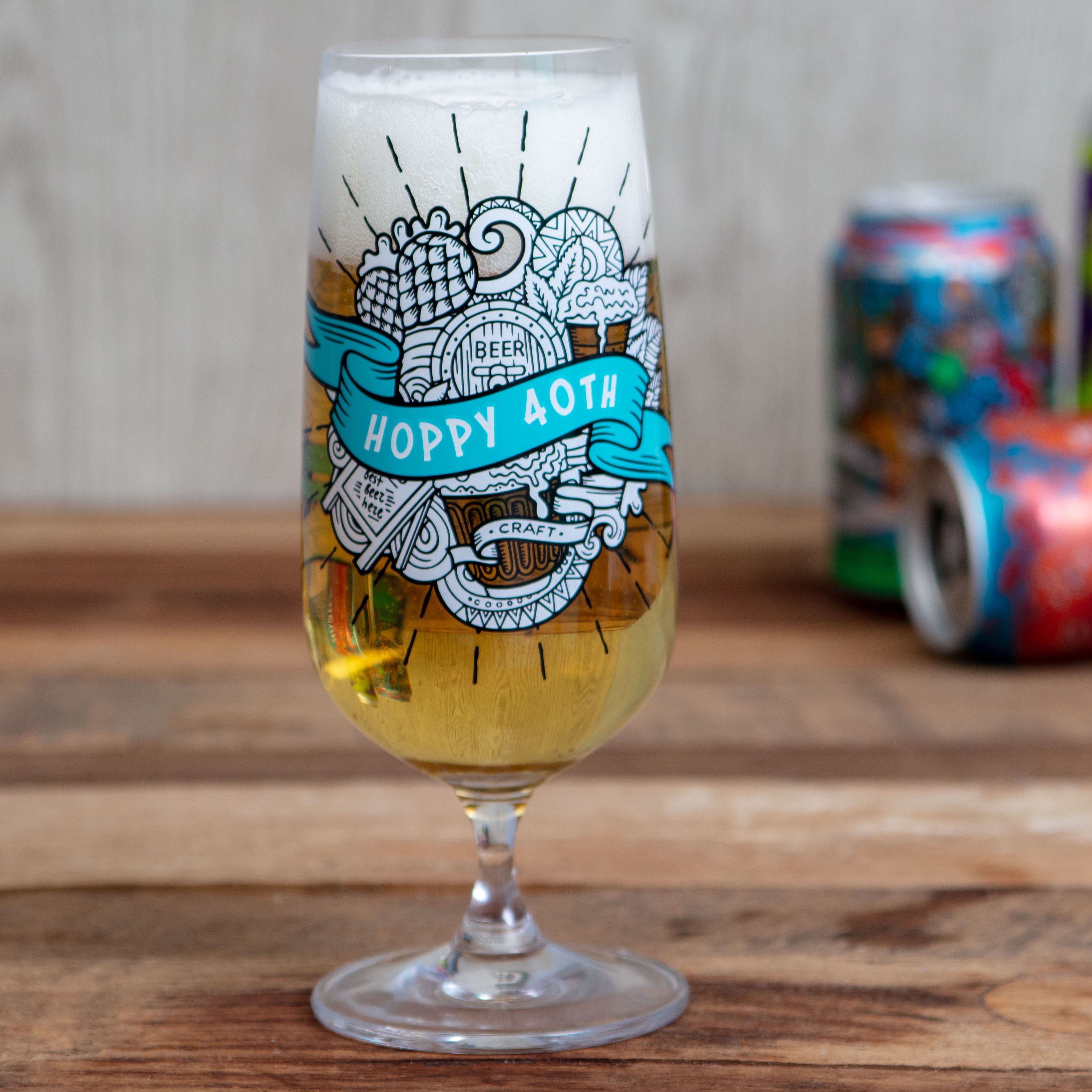 The Craftery Beer Can Glass