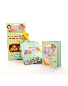 Let's Bake It! Kids Baking Set - With Recipe Book and Apron