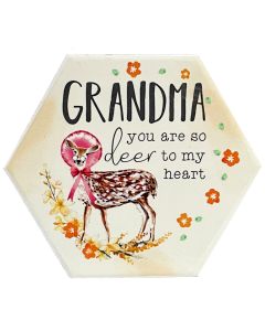 'Grandma' Ceramic Coaster - Forest Family