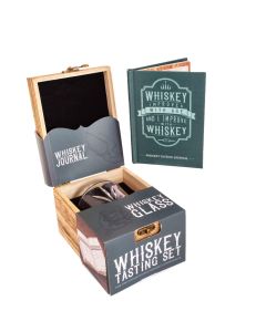 Improves With Age Whiskey Tasting Set - Glass & Rating Book