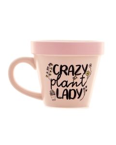 'Crazy Plant Lady' Plant-a-holic Plant Pot Mug