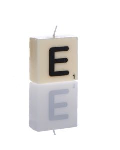 "E" Letter Candle