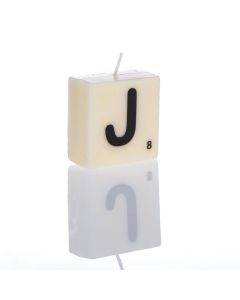"J" Letter Candle