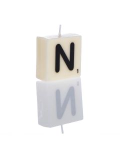 "N" Letter Candle