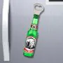 Magnetic Beer Bottle Shaped Bottle Opener - Anytime Is Beer Time thumbnail