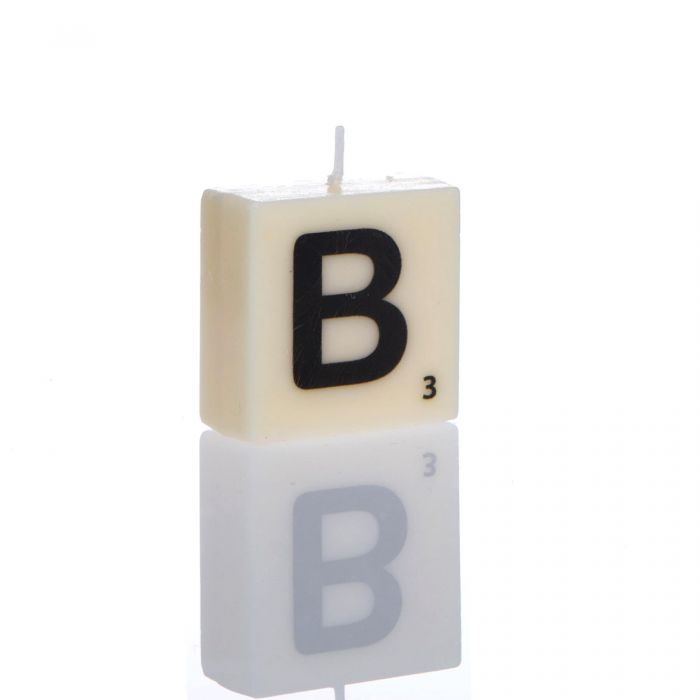 "B" LETTER CANDLE